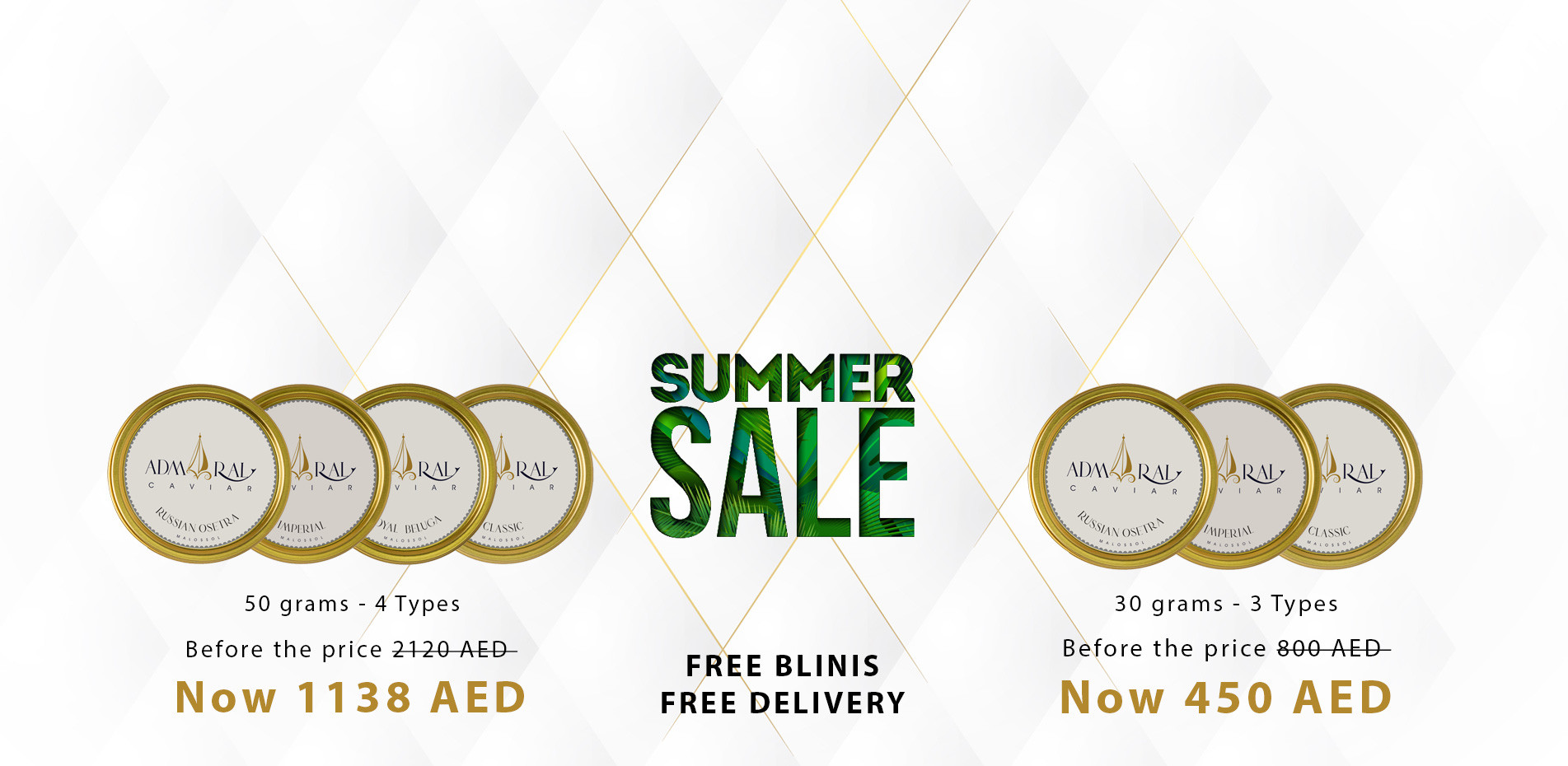Sumer Sale - Free Blinis - Free Delivery
